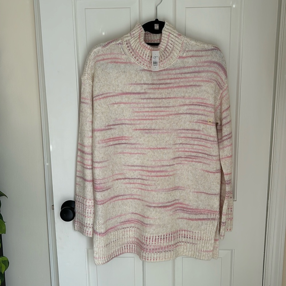 Loft sweater pinks and creams brand new tags on